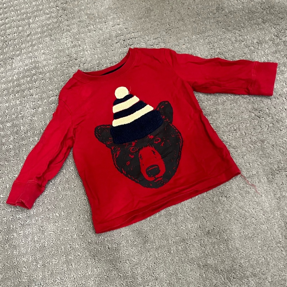 Joe Fresh Red Long Sleeve Tee